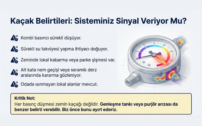 Yerden Isıtma Su Kaçağı Belirtileri Nelerdir?