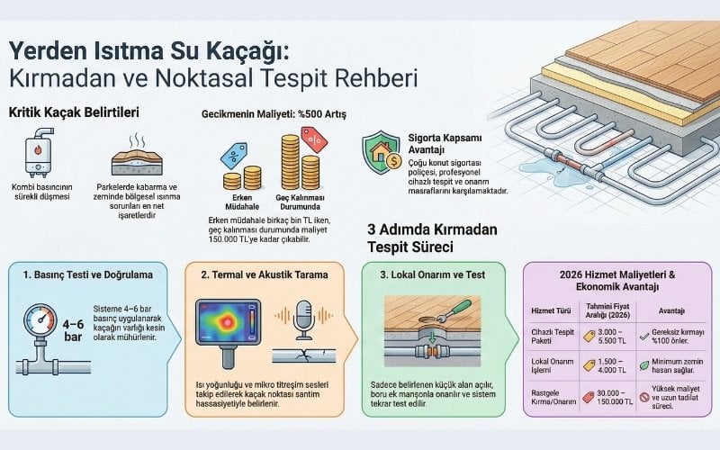 yerden su kaçağı tespiti